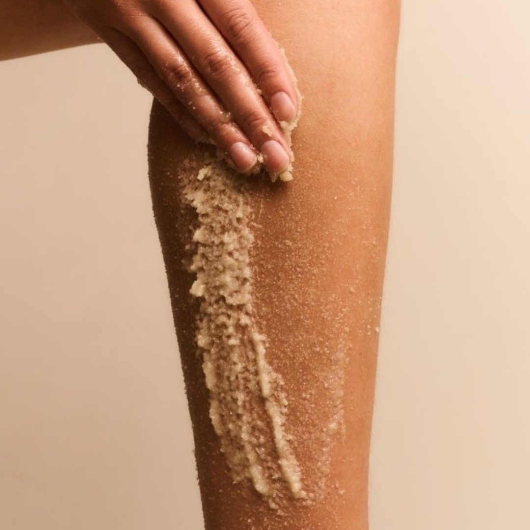 Renovating Body Scrub, Polvo de Arroz y Lavanda.