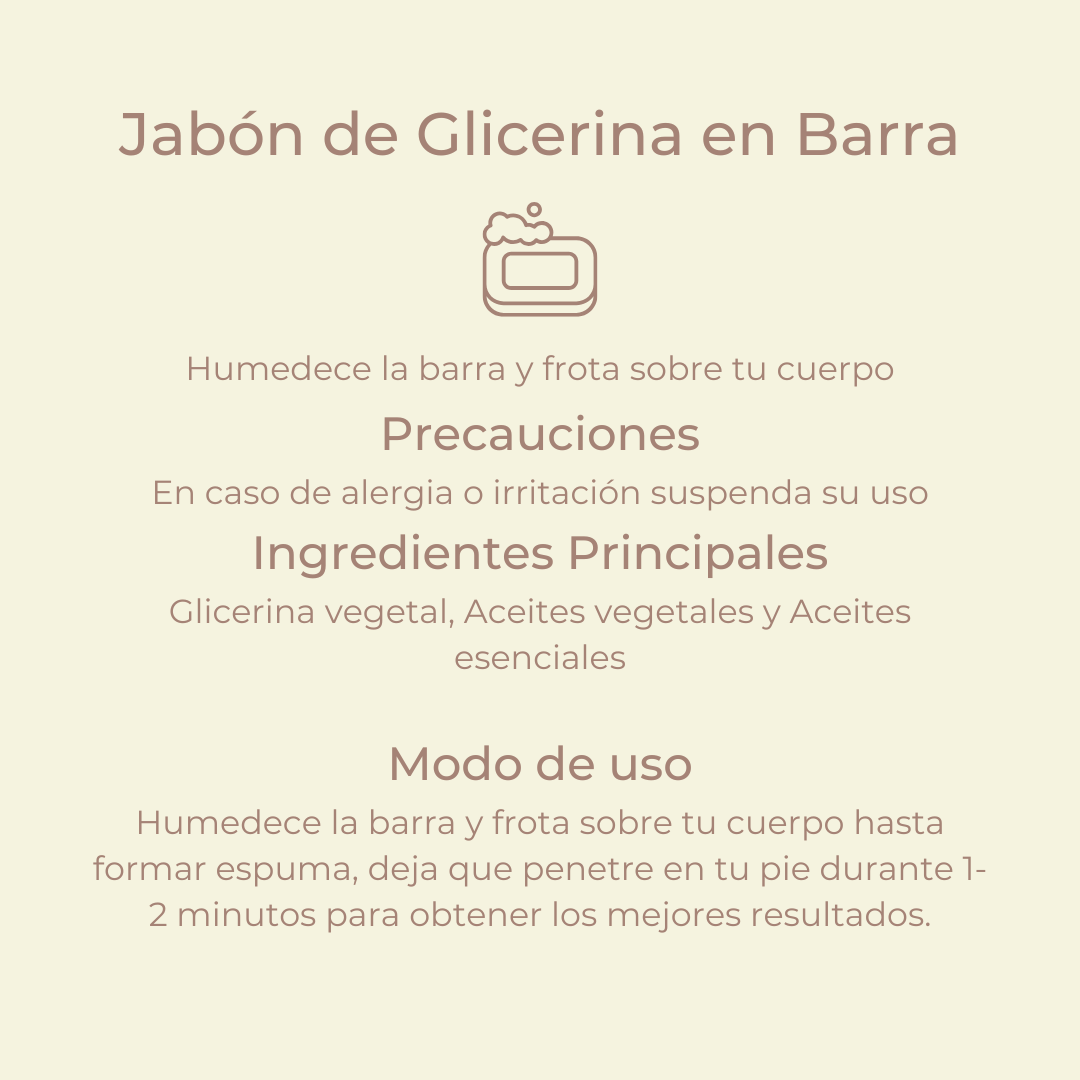 Jabon de Glicerina en Barra
