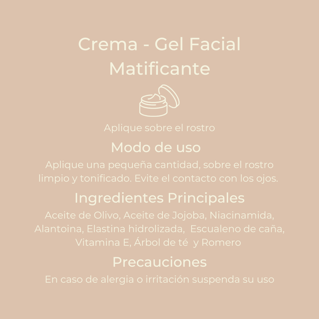 Crema-gel facial matificante