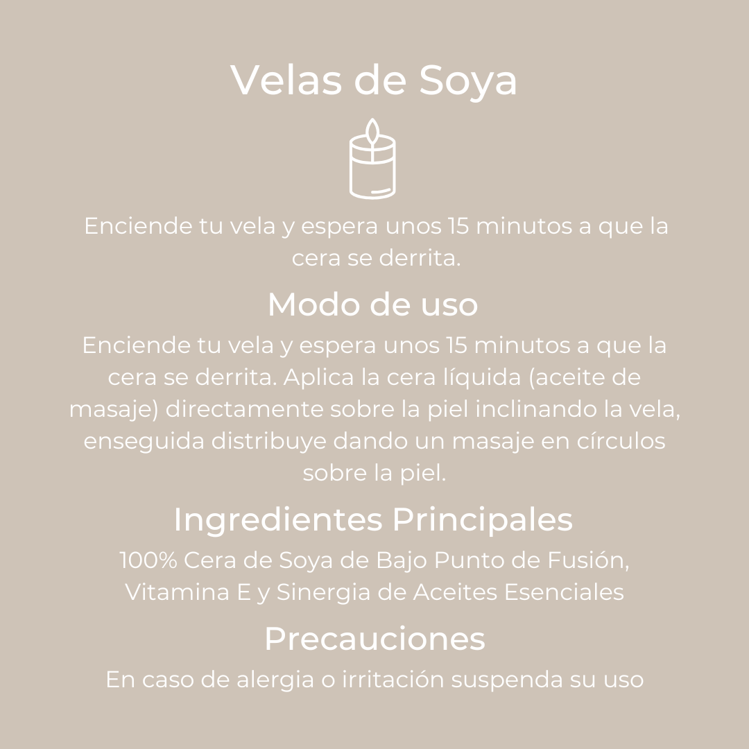 Velas de soya
