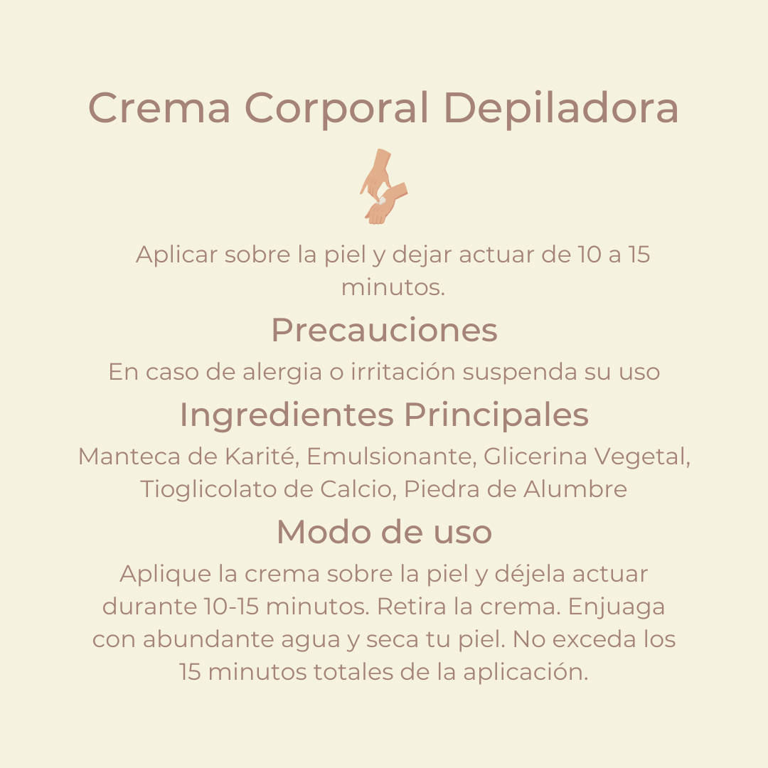 Crema Corporal Depiladora