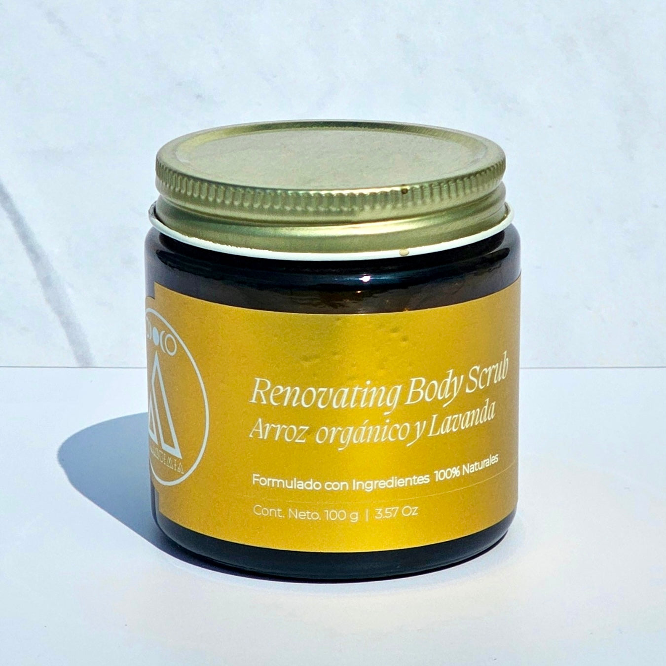 Renovating Body Scrub, Polvo de Arroz y Lavanda.