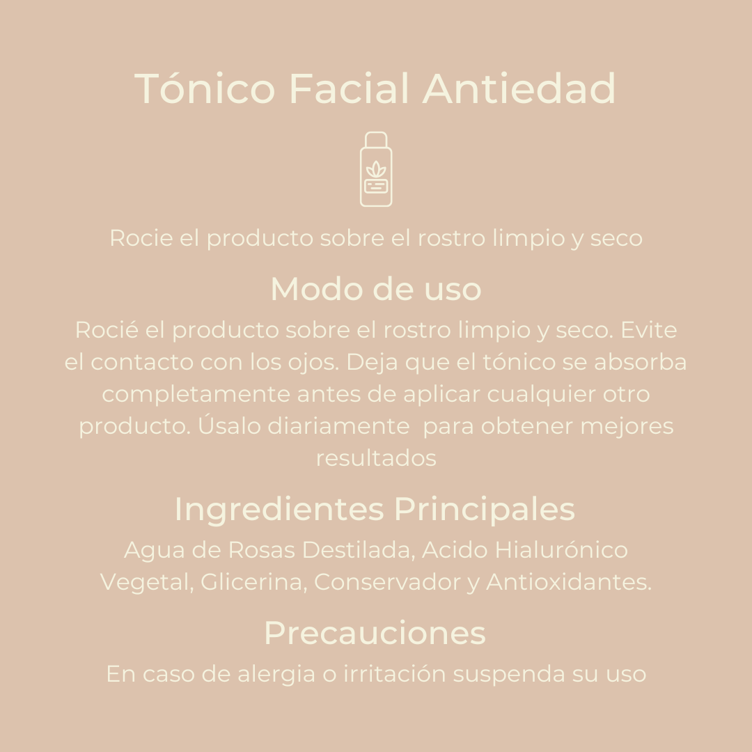 Tónico Facial Antiedad