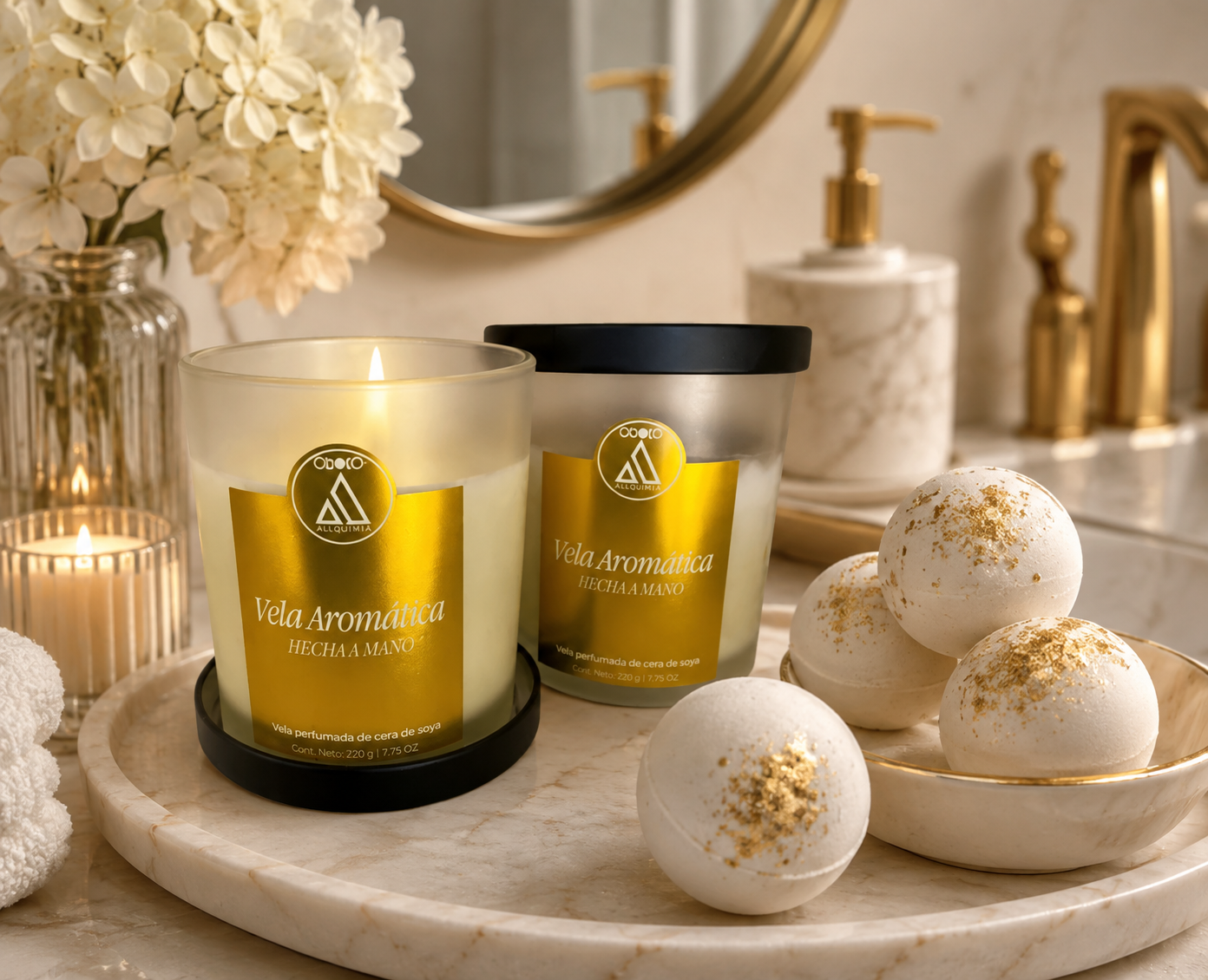 Velas de soya